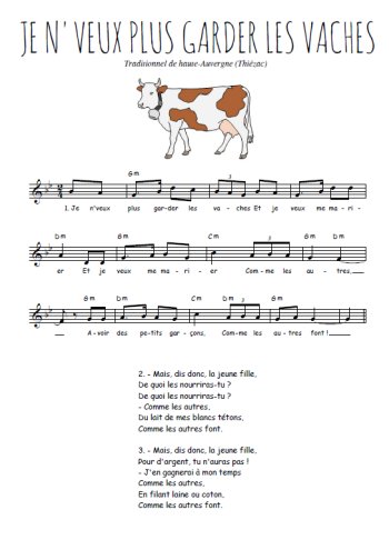 Je n'veux plus garder les vaches